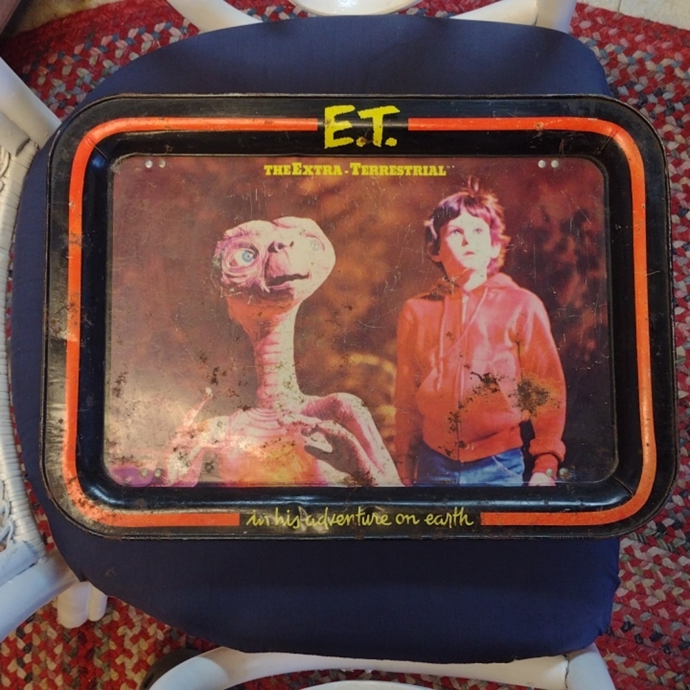 Vintage ET 1982 tv dinner tray